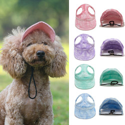 Cute Dog Baseball Caps Dog Sun-proof Peaked Cap Pet Hats  Pet Supplies Outdoor 