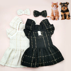 Cute Pet Bow Skirt Puppy Sweet Princess Dress Pet Skirt Cat Skirt  Pet Supplies