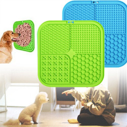 2 Dog Lick Mat Pet Food Placemat Licky Wall Cat Feeding Licki Plate with Suction