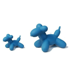 Charming Pet Products Latex Rubber Balloon Squeaky Dog Toy, Blue